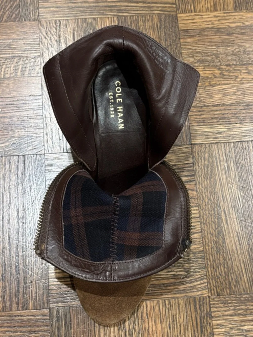 Cole Haan Brown Suede Ankle Booties